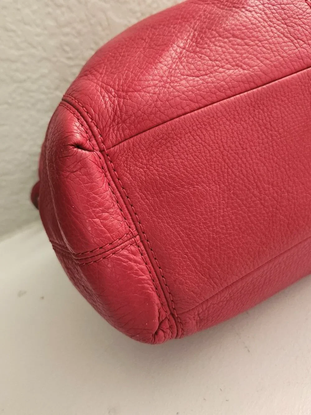 Euc Coach Lexy Red Leather Shoulder Bag Purse